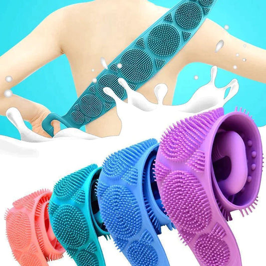 Rubber Band Body Scrub Silicone Back Scrubber for Shower